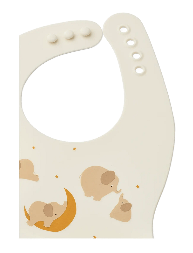 Liewood - Ember Printed Bib 2-pack - Ärmlösa haklappar - elephant / creme de la creme - 2