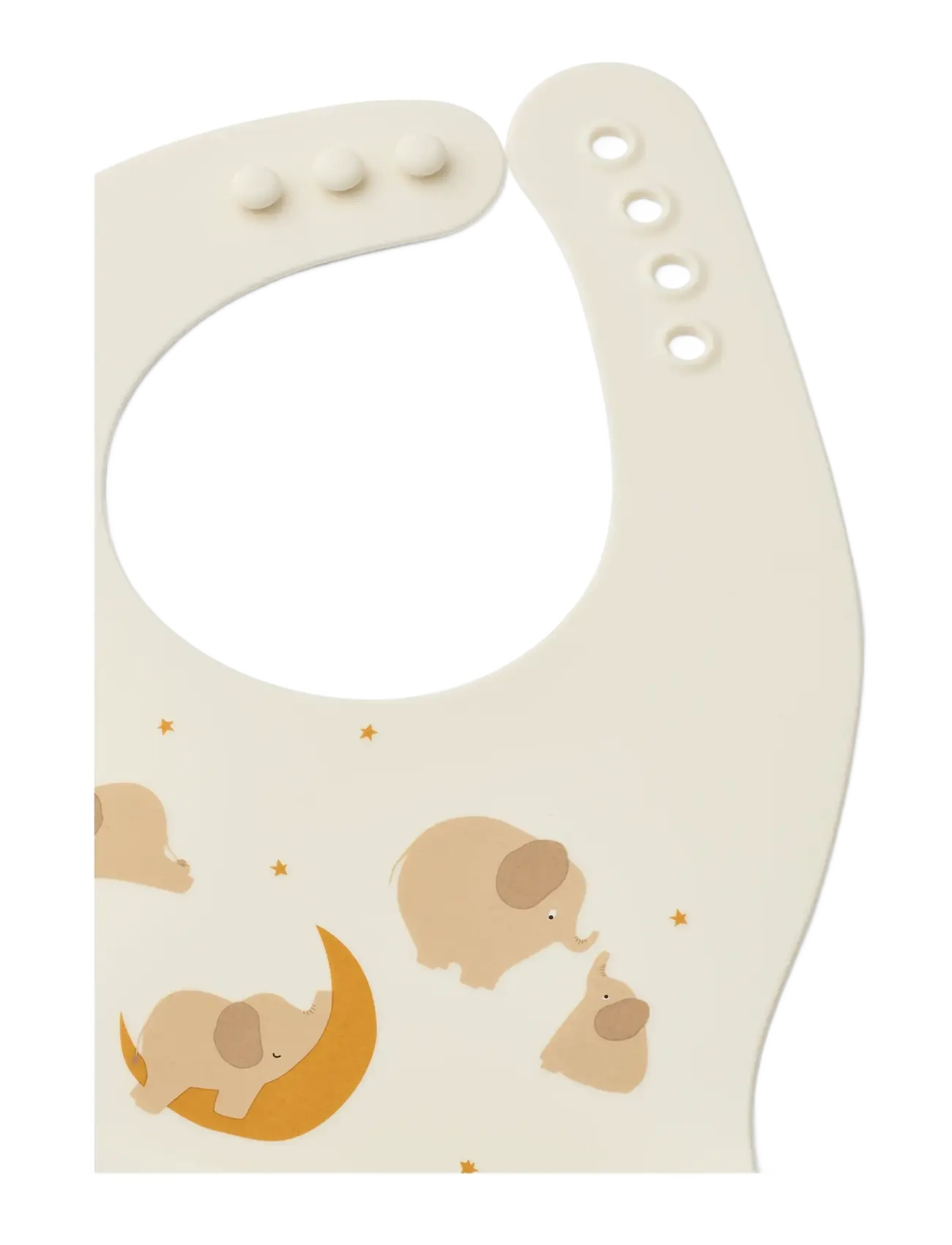 Liewood - Ember Printed Bib 2-pack - smekker uten ermer - elephant / creme de la creme - 2