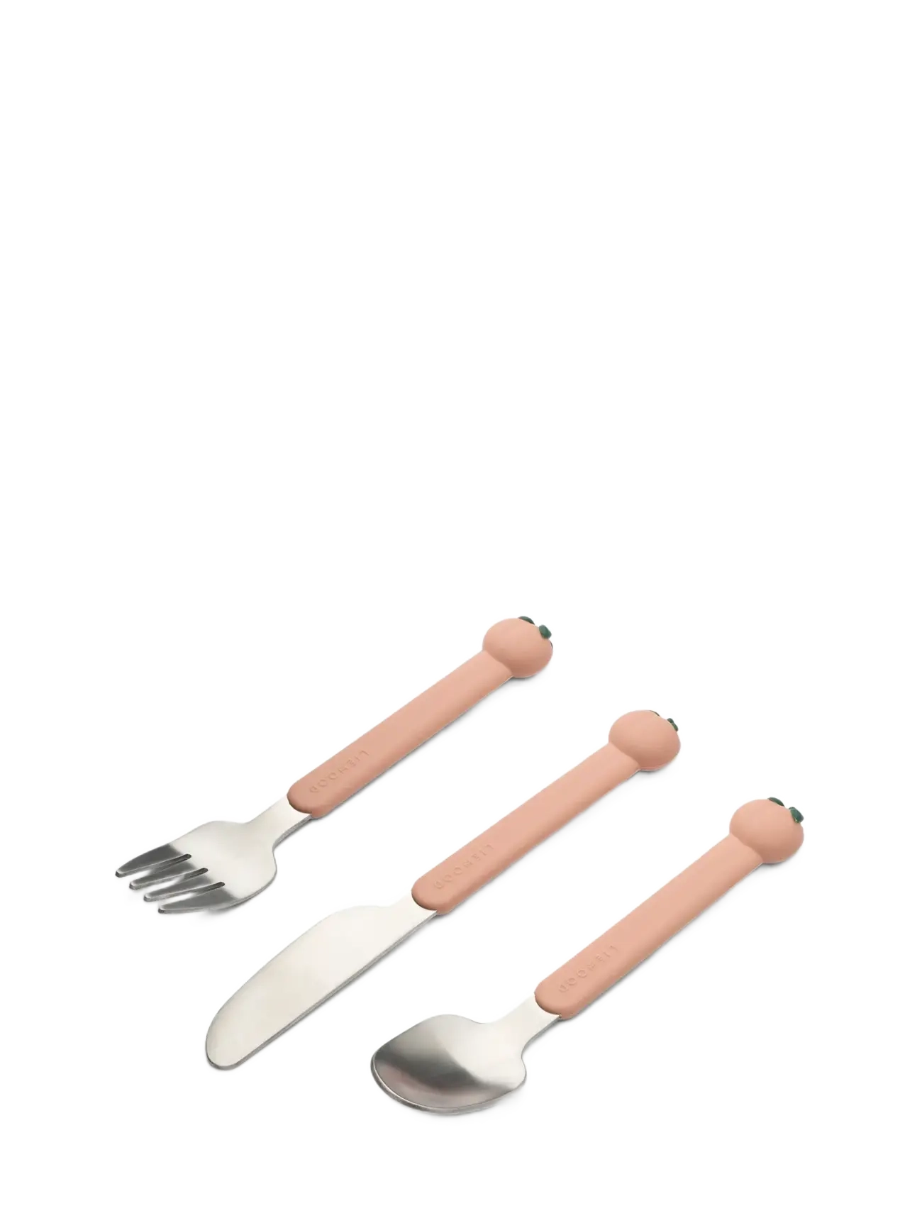 Liewood Tove Peach Cutlery Set, One Size, Meal Time, Rosa - Cutlery, Kinder