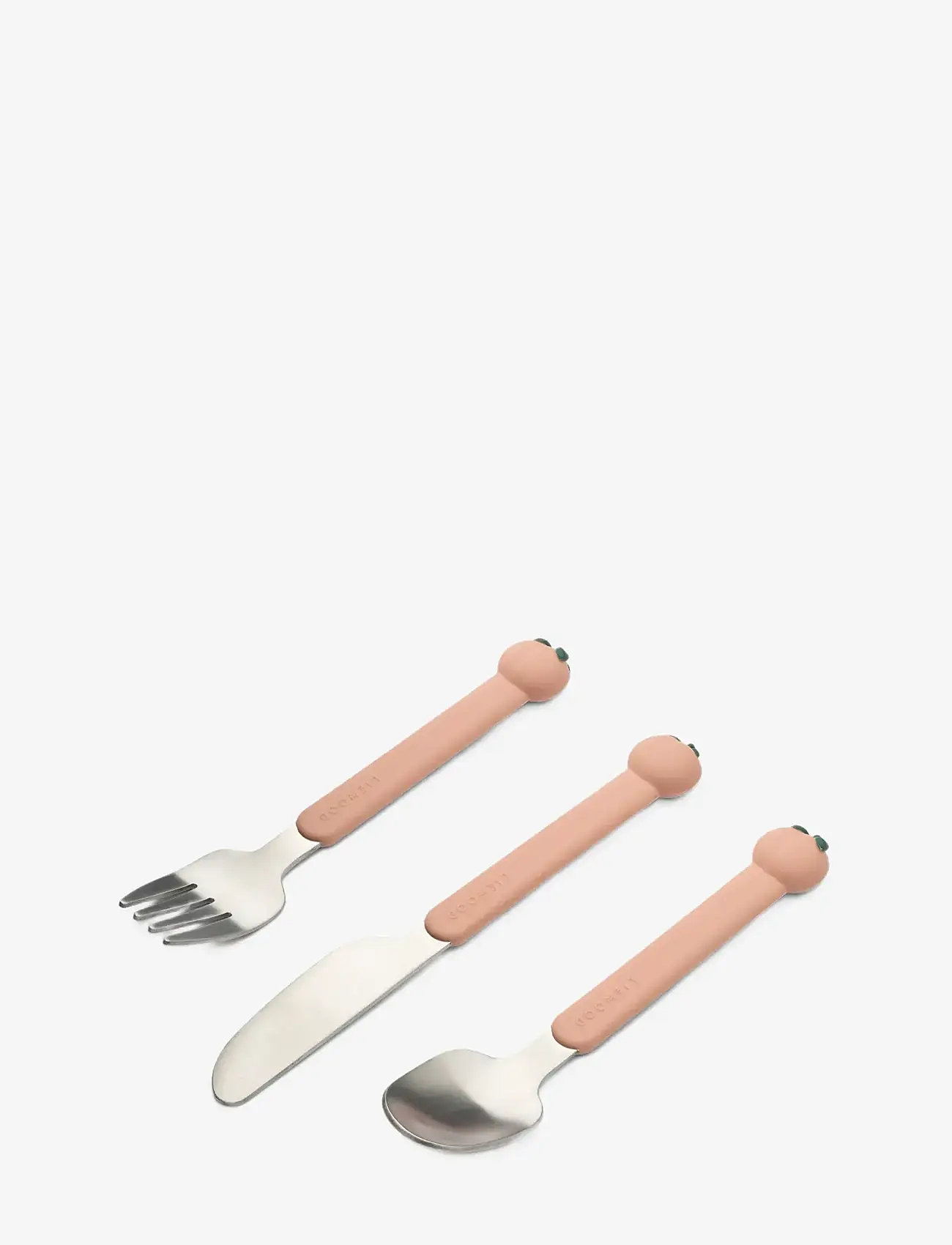 Liewood - Tove Peach Cutlery Set - söögiriistad - peach / pale tuscany multi mix - 0