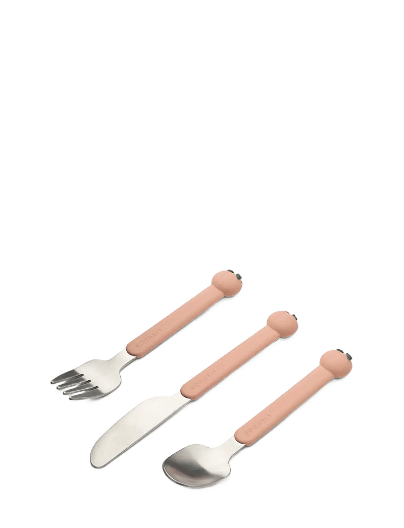 Liewood - Tove Peach Cutlery Set - söögiriistad - peach / pale tuscany multi mix - 0