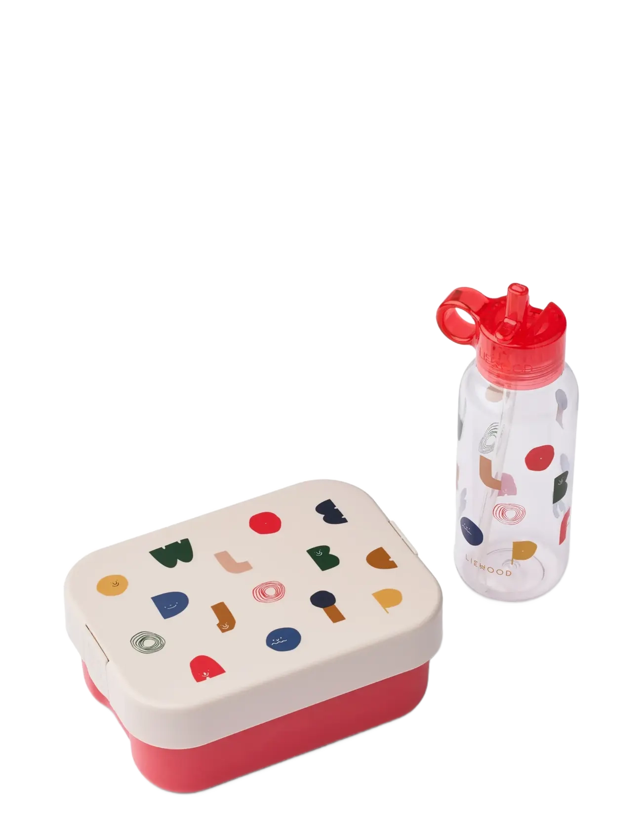 Liewood Chelsey Printed Lunchbox Set, Madkasse, Multi/mønstret, Str: ONE SIZE