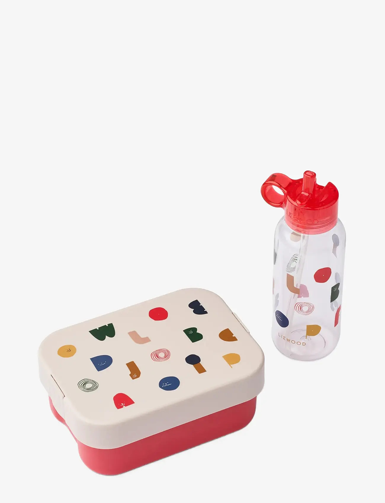 Liewood - Chelsey Printed Lunchbox Set - lunchlådor - characters / sandy - 0