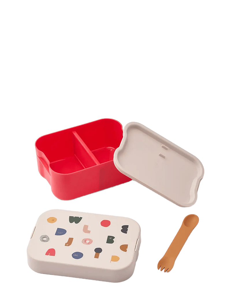 Liewood - Chelsey Printed Lunchbox Set - lunchlådor - characters / sandy - 1