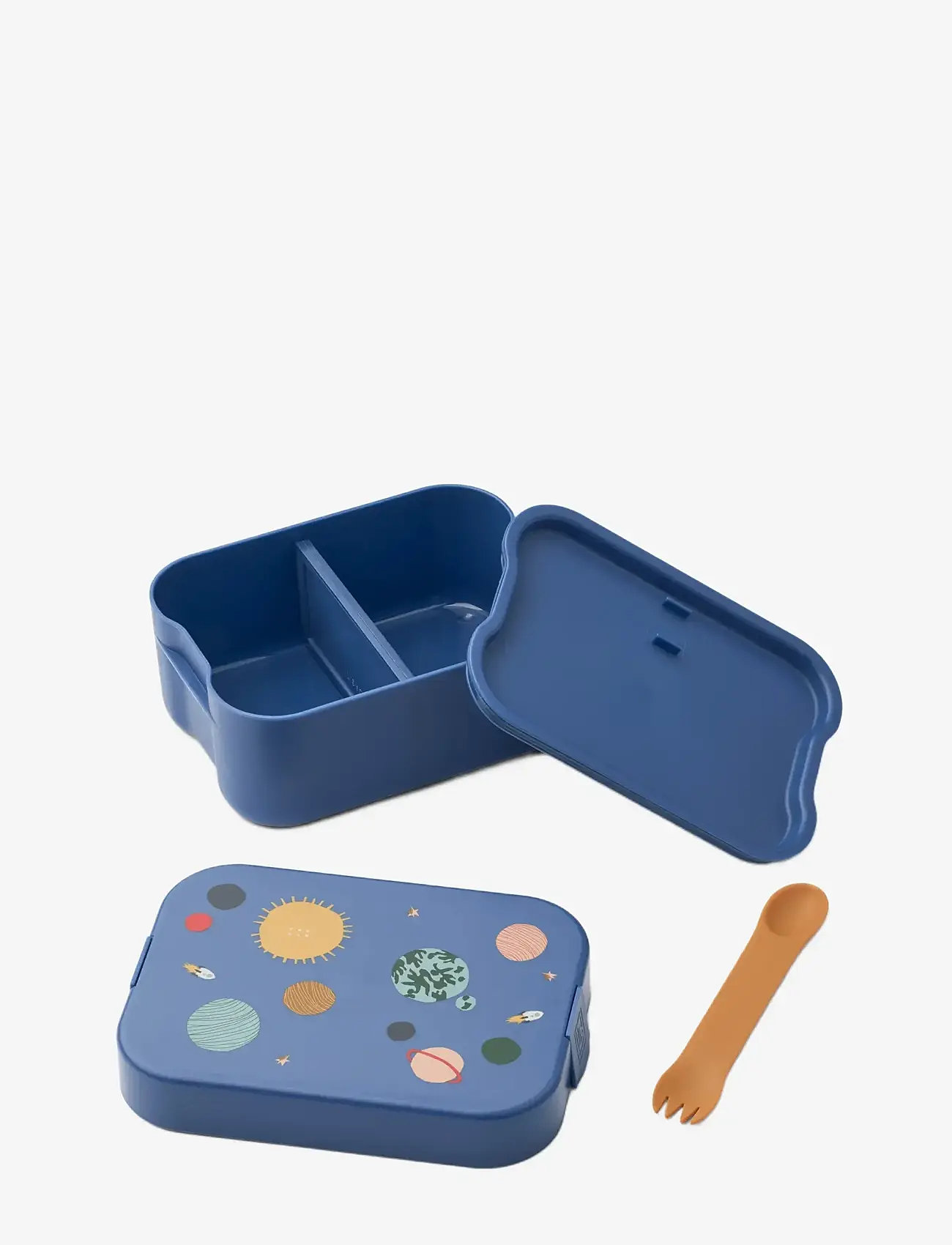 Liewood - Chelsey Printed Lunchbox Set - priešpiečių dėžutės - universe / classic navy - 1