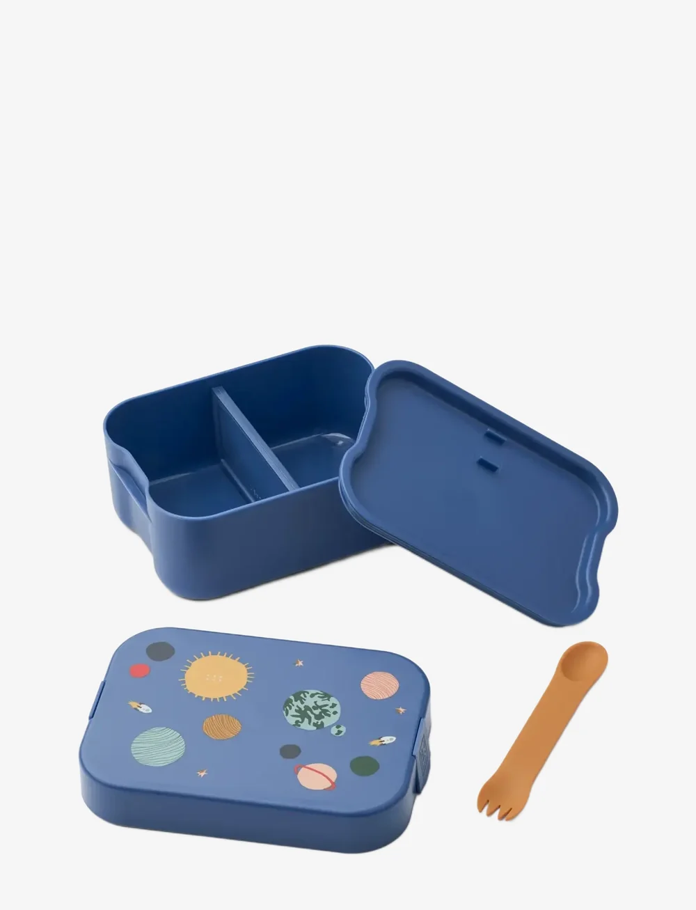 Liewood - Chelsey Printed Lunchbox Set - vandflasker - universe / classic navy - 1