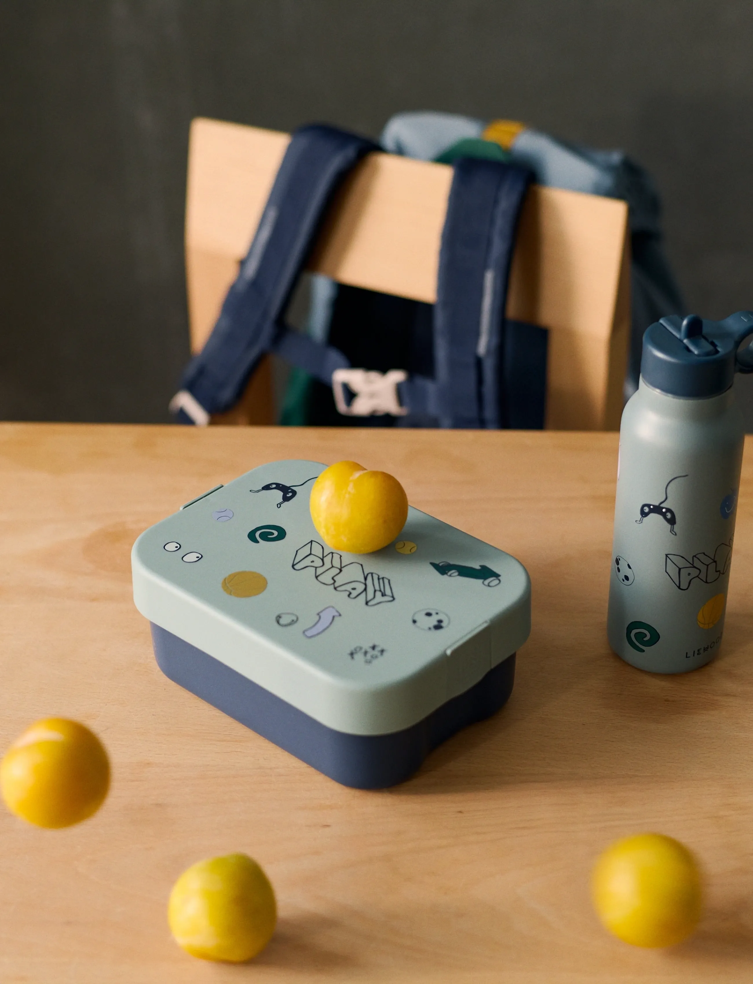 Liewood Kamil Lunchbox, One Size, Meal Time, Blau - Lunch Boxes, Kinder