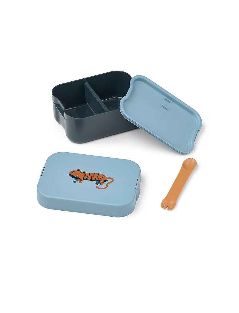 Liewood - Kamil Lunchbox - lõunasöögikarbid - tiger / beach blue - 1