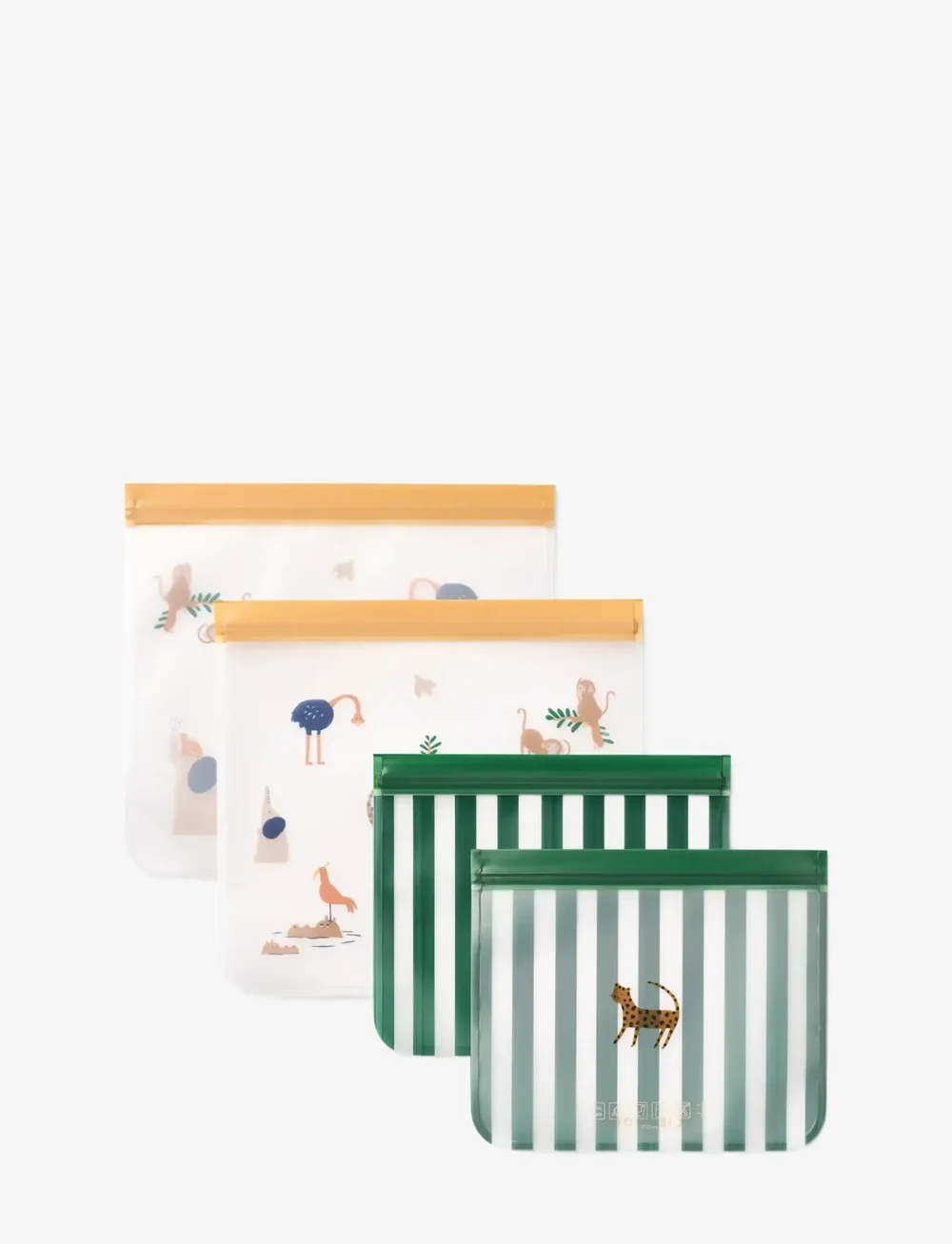 Liewood - Rebus Reusable Food Bags 4-Pack - matpåsar - all together / sandy - 0