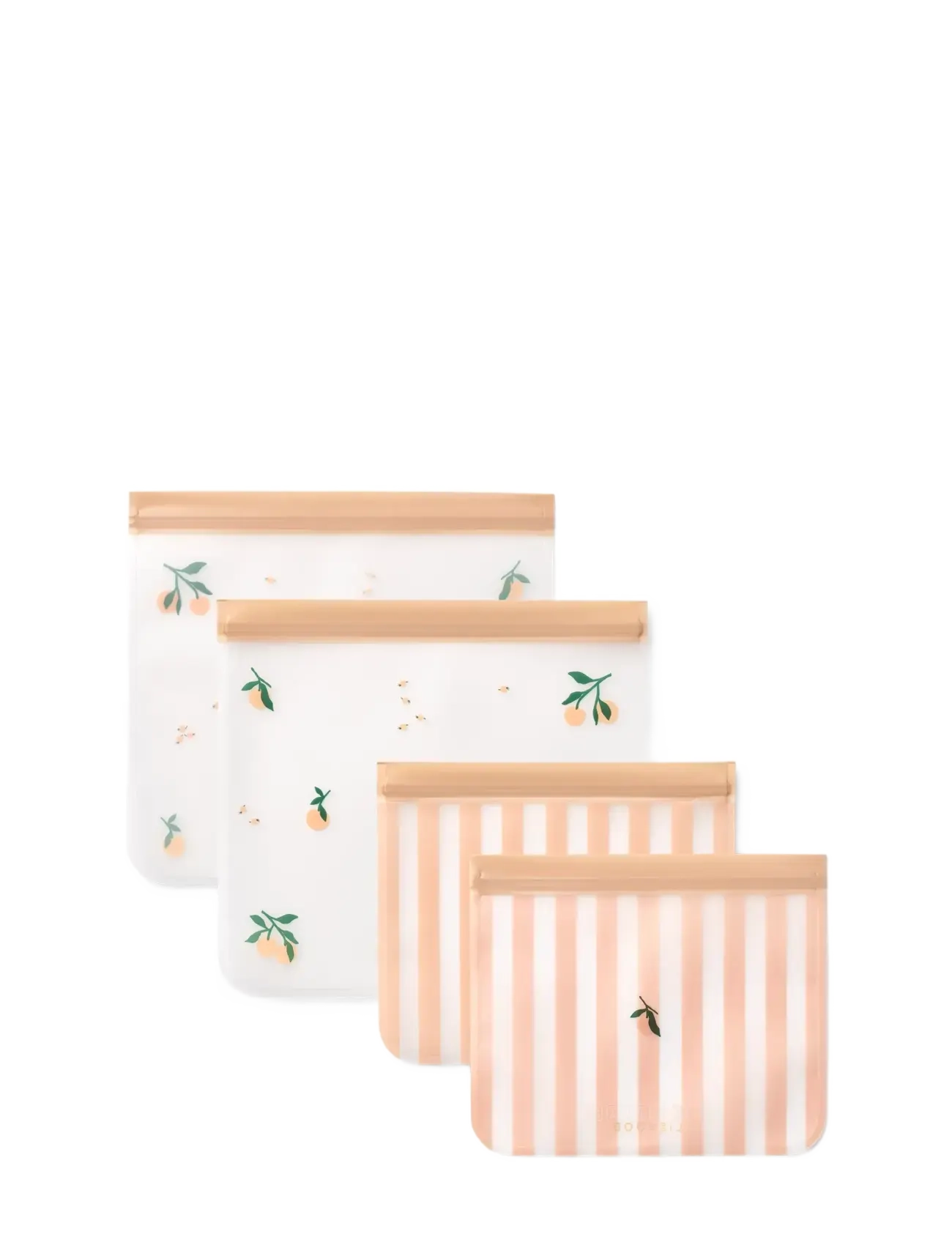 Liewood Rebus Reusable Food Bags 4-Pack, One Size, Multi/patterned, Fodring Af Baby > Madposer, Børn