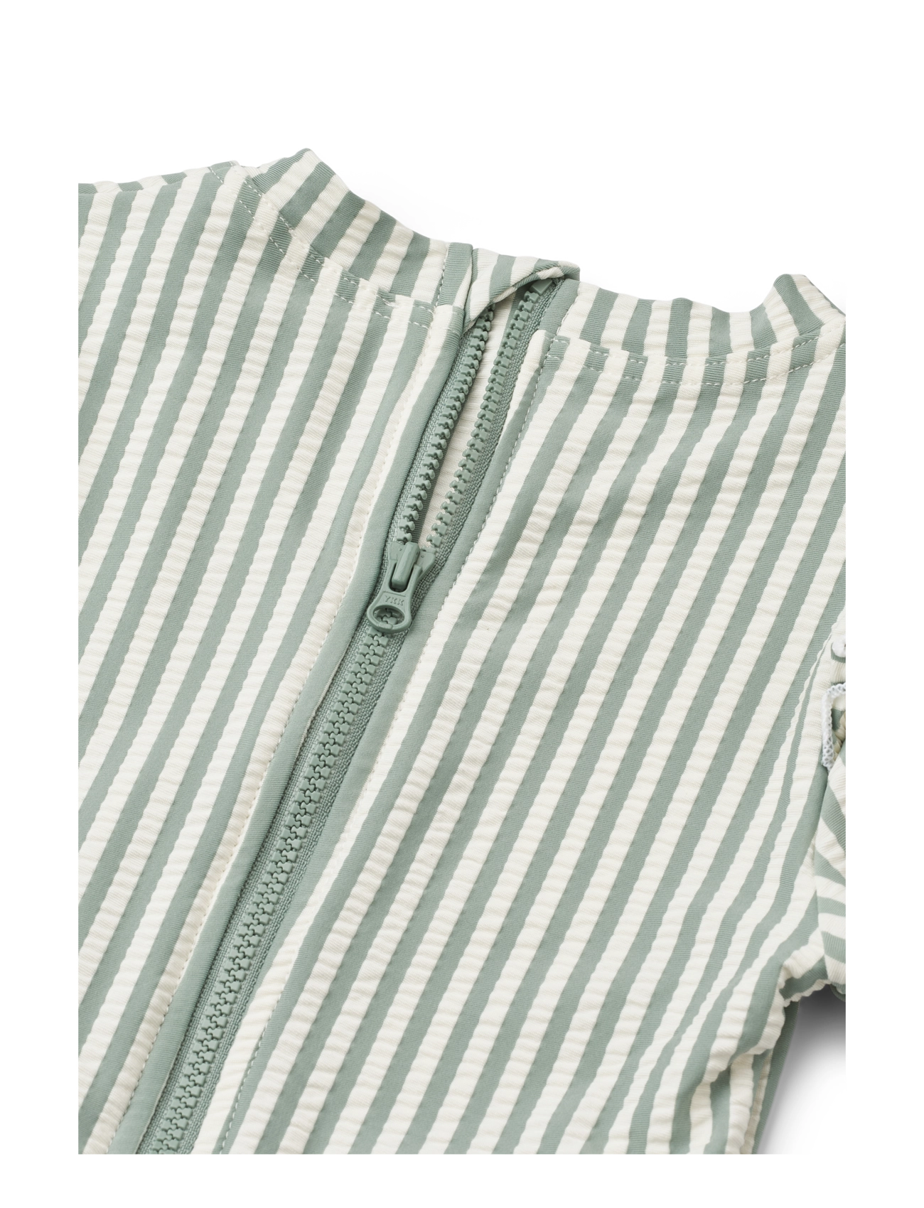 Liewood - Sille Baby Seersucker Swimsuit - uv-kleding - y/d stripe peppermint / creme de la creme - 2