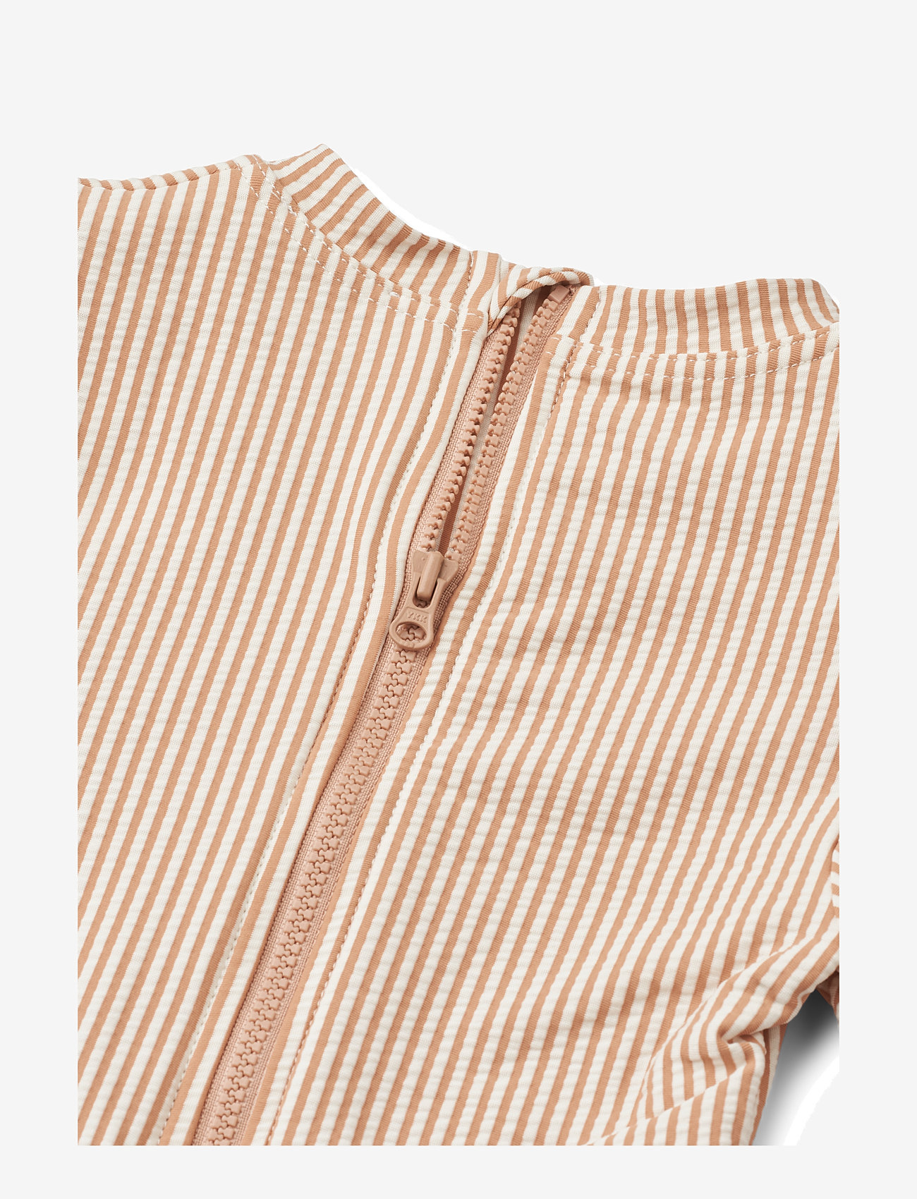 Liewood - Sille Baby Seersucker Swimsuit - swimsuits - y/d stripe pale tuscany / creme de la creme - 3