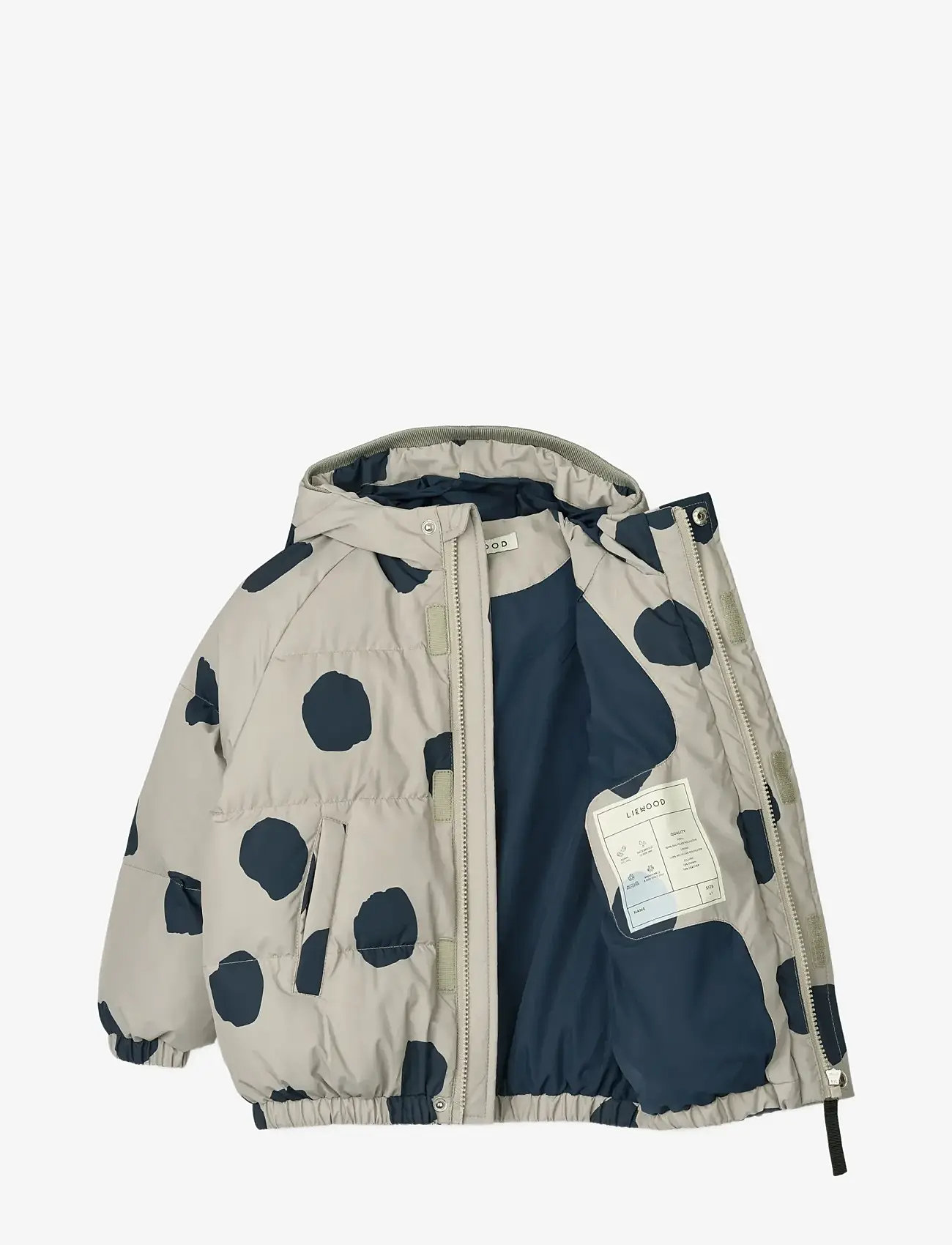 Liewood - Adelina Jacket - dunjakker & forede jakker - spot dots / mist - 2