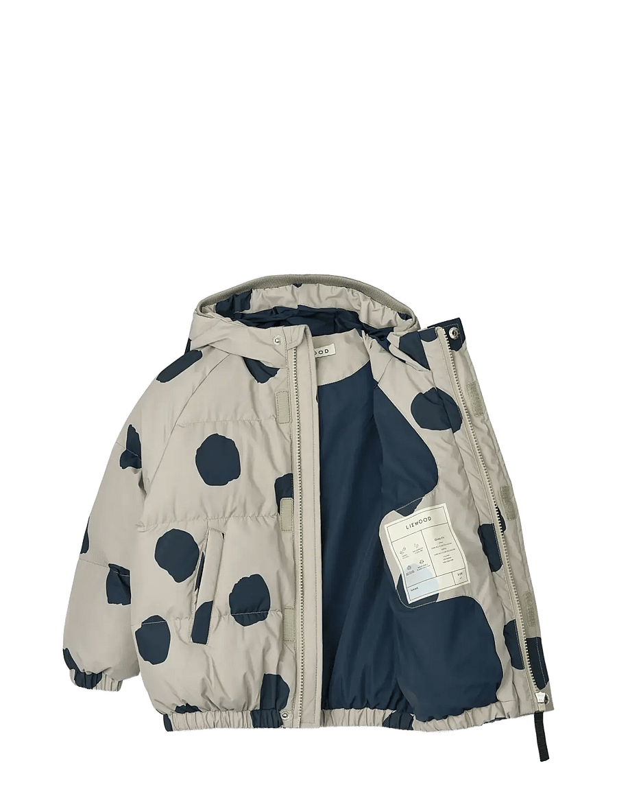 Liewood - Adelina Jacket - dunjakker & forede jakker - spot dots / mist - 2