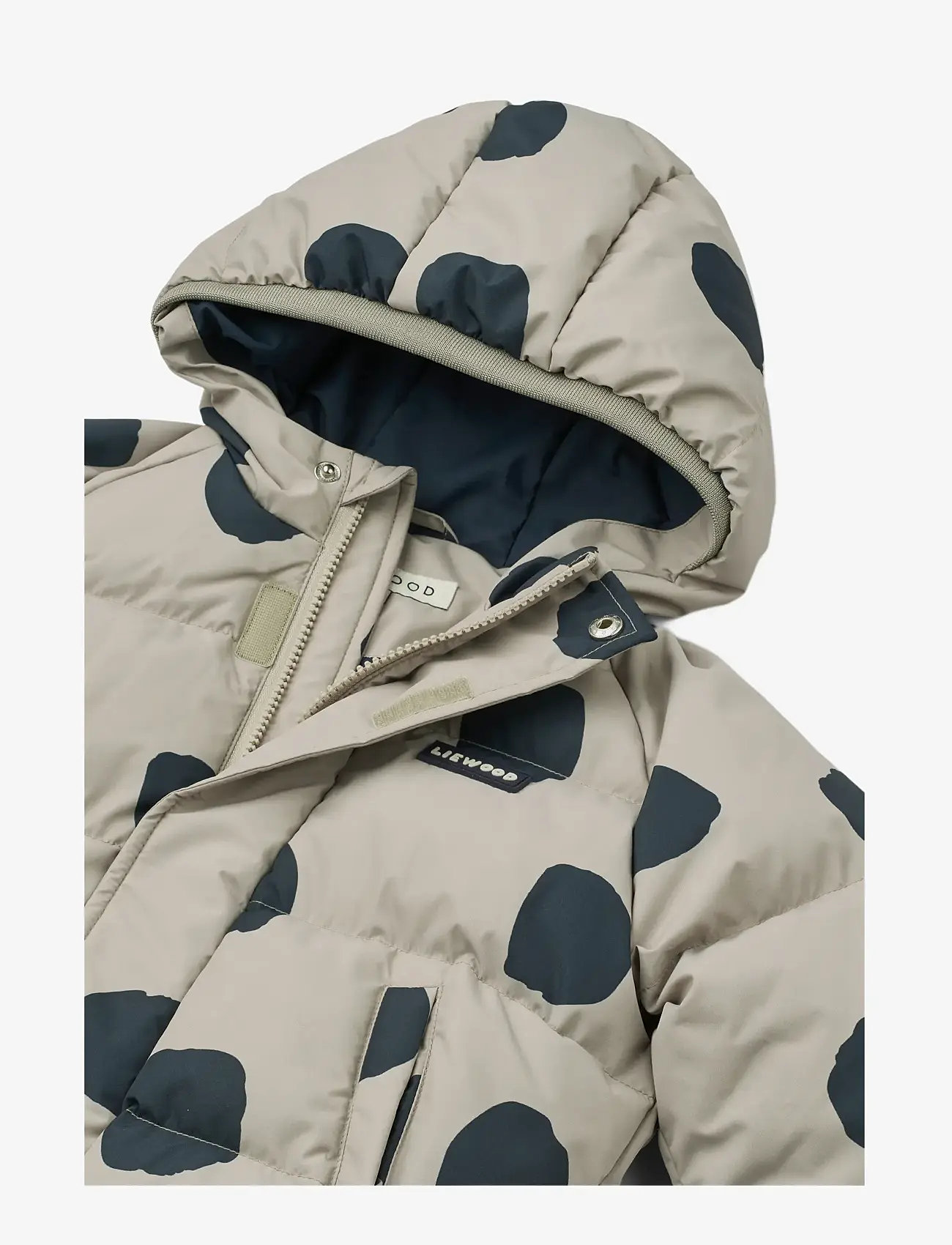 Liewood - Adelina Jacket - dunjakker & forede jakker - spot dots / mist - 3