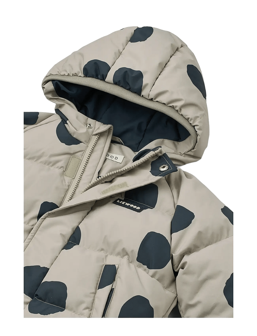 Liewood - Adelina Jacket - puhvis ja polsterdatud - spot dots / mist - 3