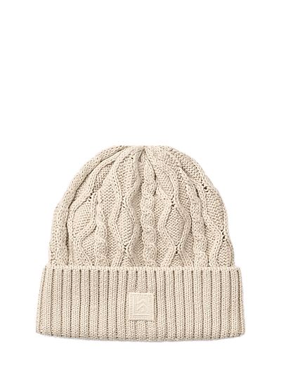 Liewood Ezra Beanie with Cables - Mützen & Handschuhe - SANDY / cream