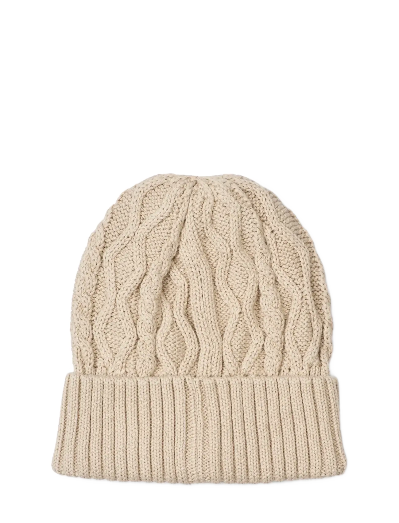 Liewood - Ezra Beanie with Cables - beanies - sandy - 2