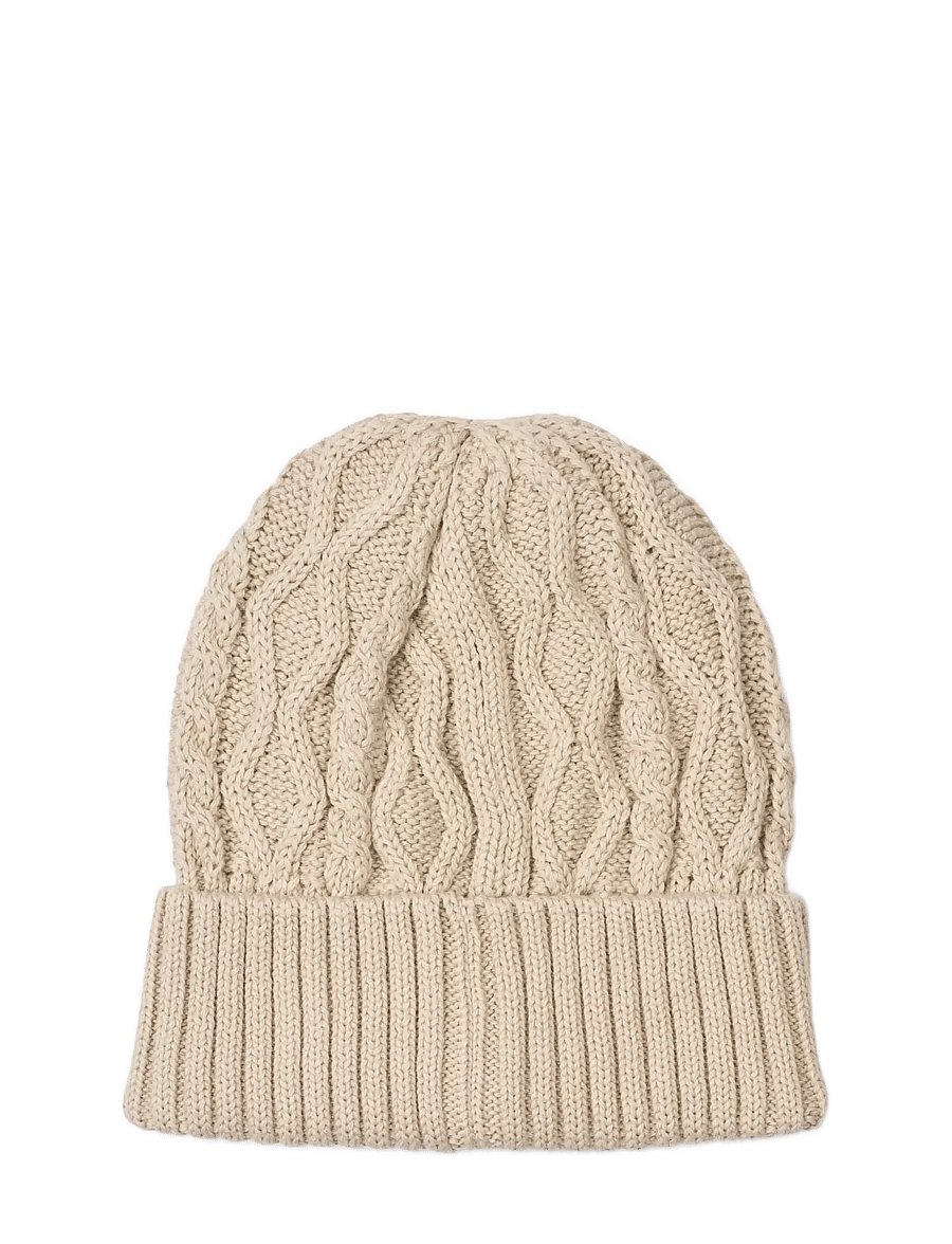 Liewood - Ezra Beanie with Cables - beanies - sandy - 2