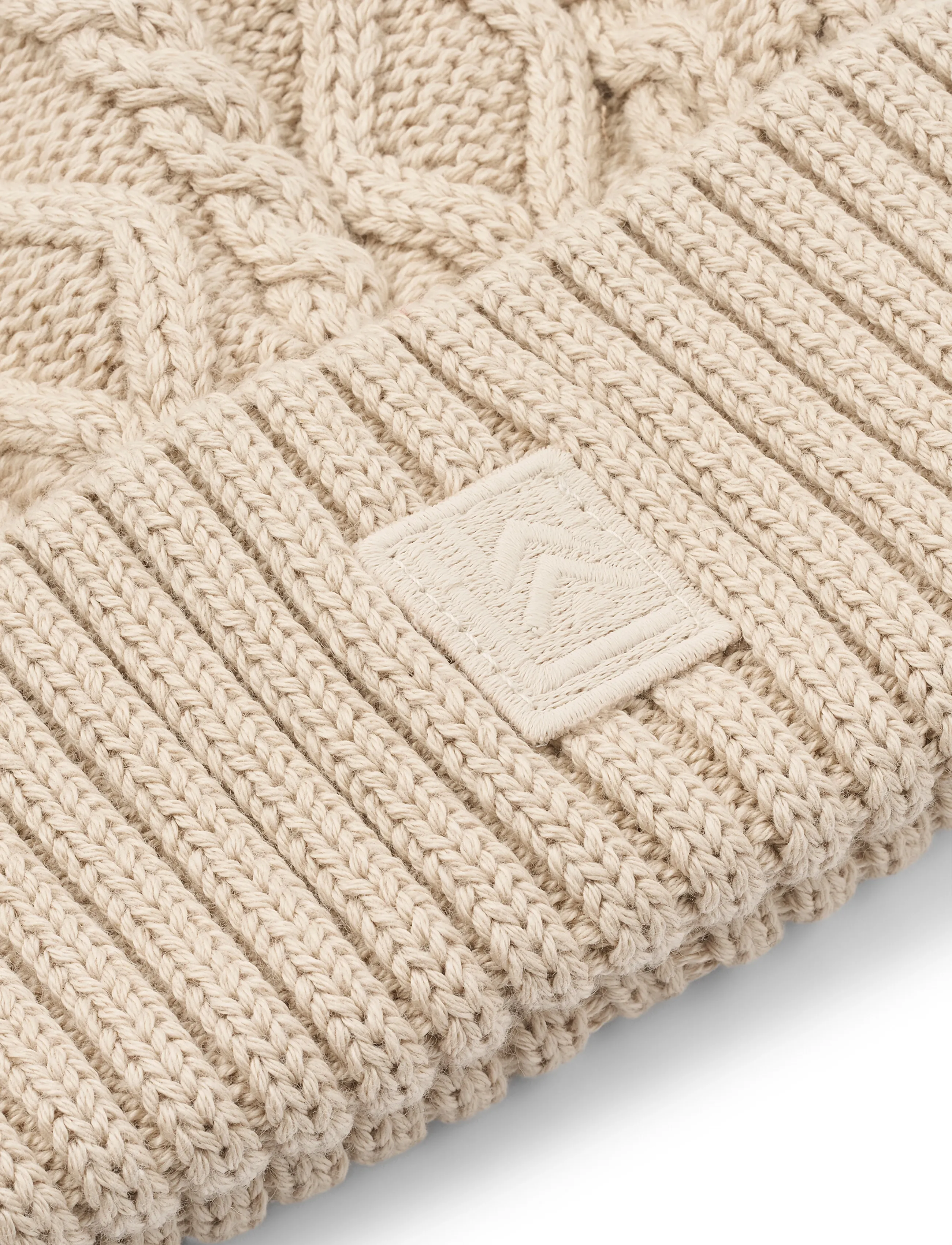Liewood - Ezra Beanie with Cables - beanies - sandy - 4