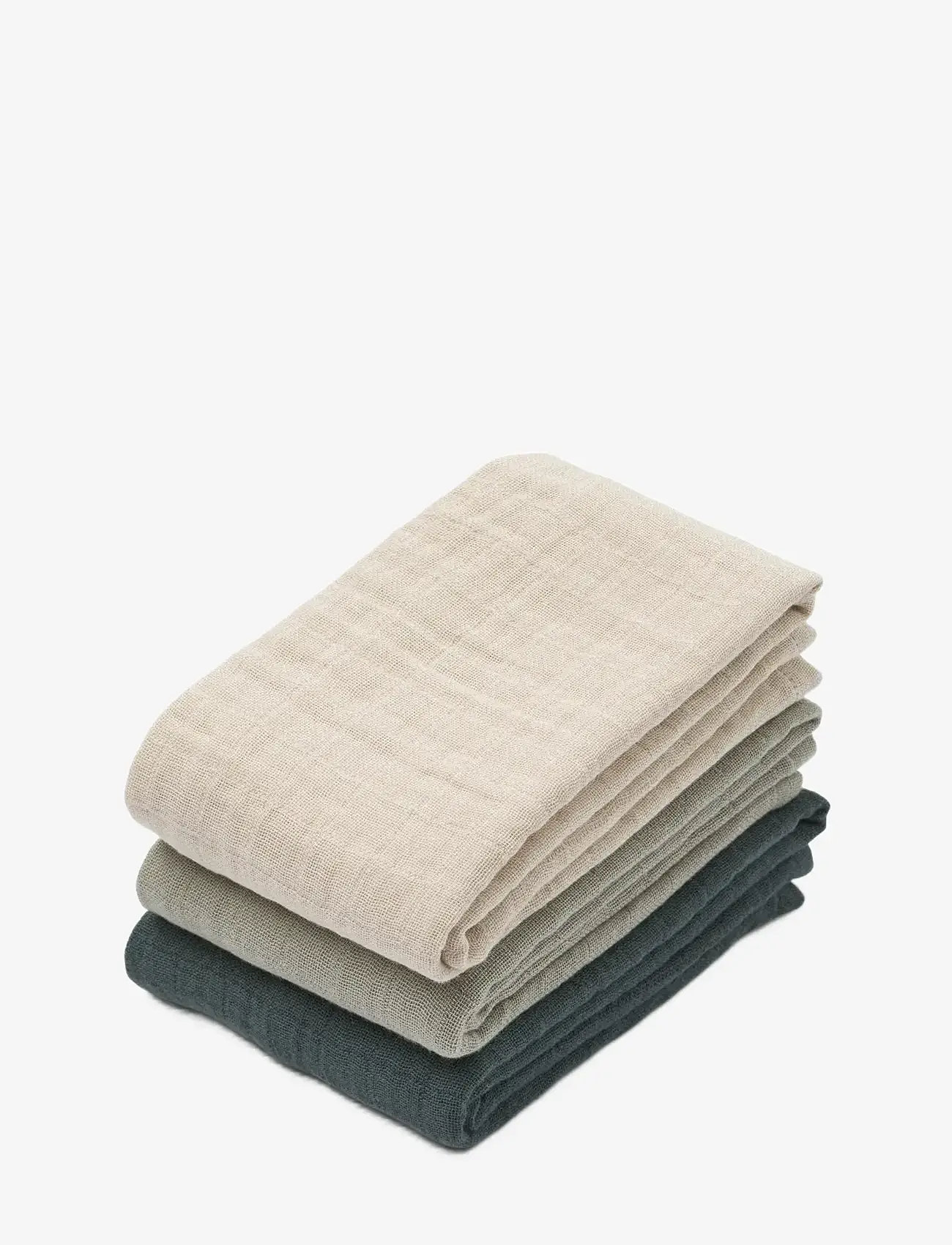 Liewood - Lewis Muslin Cloth 3-Pack - musliinist lapid - dove blue mix - 0