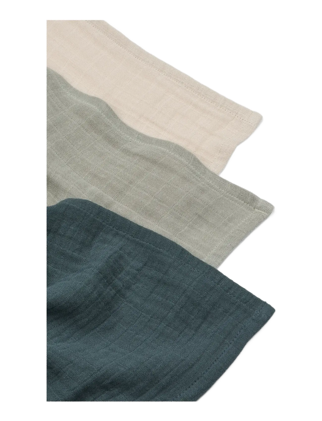 Liewood - Lewis Muslin Cloth 3-Pack - mulltücher - dove blue mix - 1