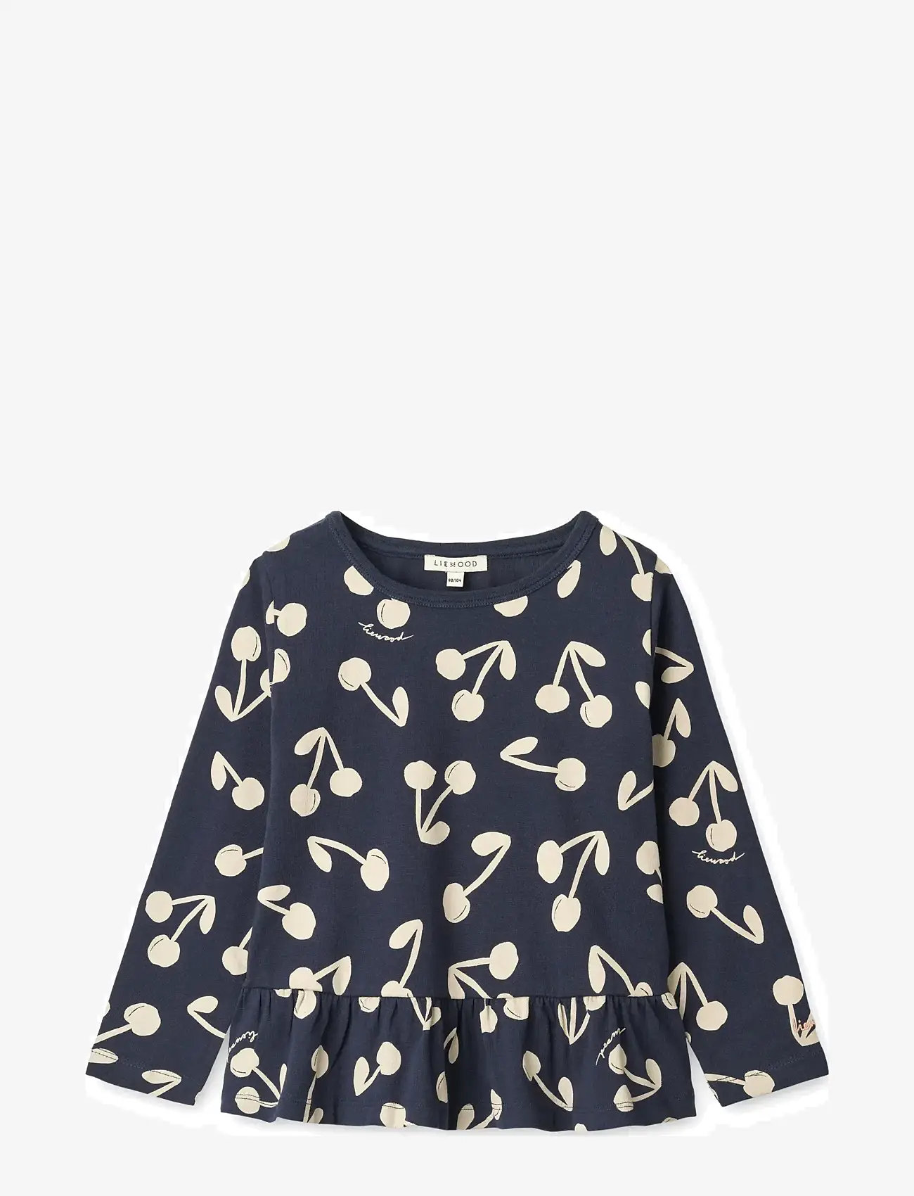 Liewood - Margit Printed Longsleeve T-shirt - langärmelige - cherry blossom / classic navy - 0