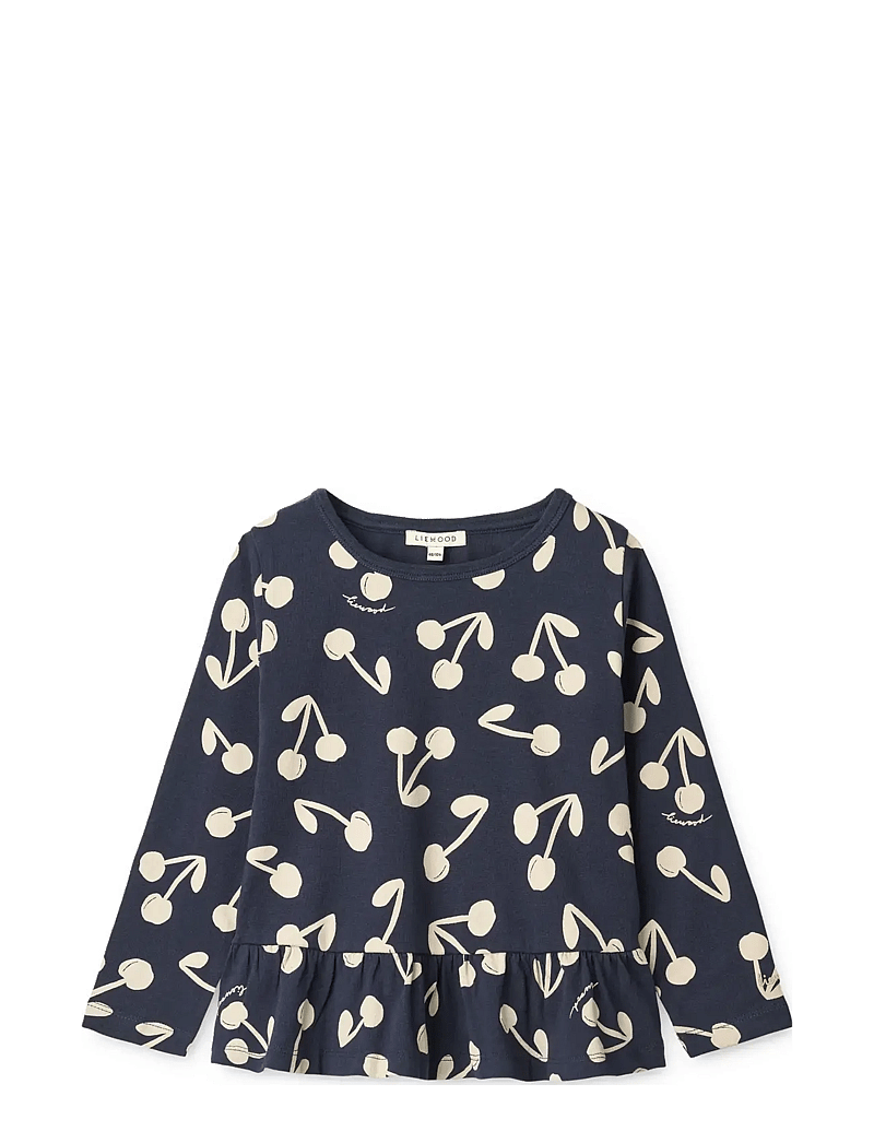 Liewood - Margit Printed Longsleeve T-shirt - langärmelige - cherry blossom / classic navy - 0