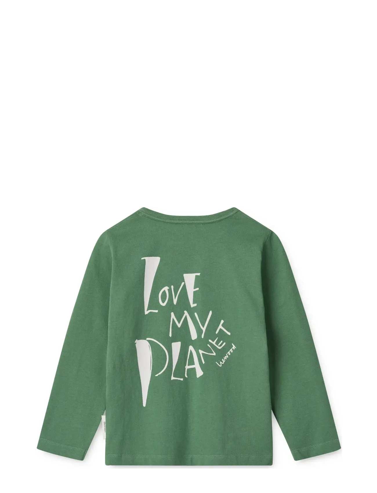 Liewood - Apia Placement Longsleeve T-shirt - langærmede t-shirts - love my planet / dusty ivy multi mix - 1