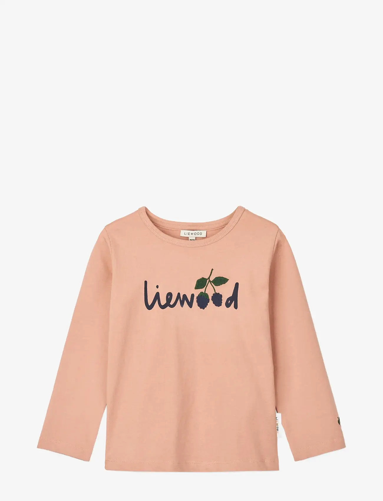 Liewood - Apia Placement Longsleeve T-shirt - long-sleeved t-shirts - liewood berry / pale tuscany - 0