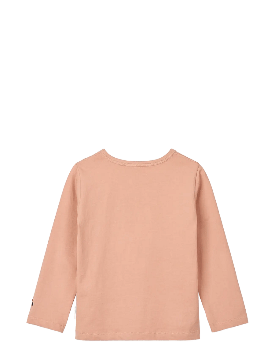 Liewood - Apia Placement Longsleeve T-shirt - långärmade t-shirts - liewood berry / pale tuscany - 1