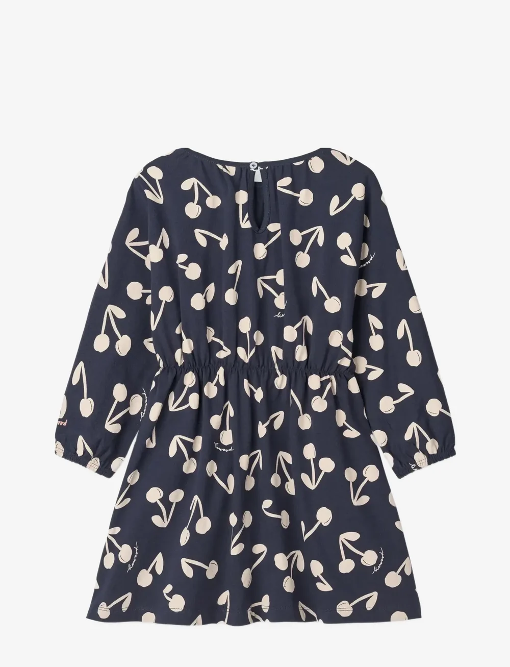 Liewood - Sadia Printed Dress - langærmede babykjoler - cherry blossom / classic navy - 1