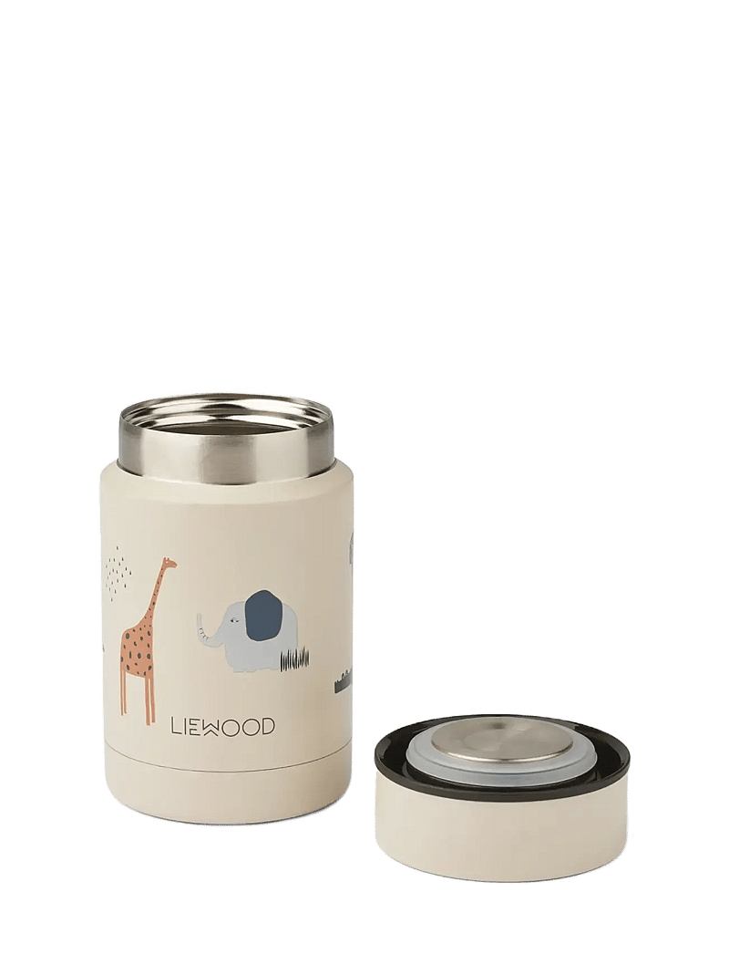 Liewood - Nadja Food Jar - opbevaringsbøtter til babymad - safari sandy mix - 1
