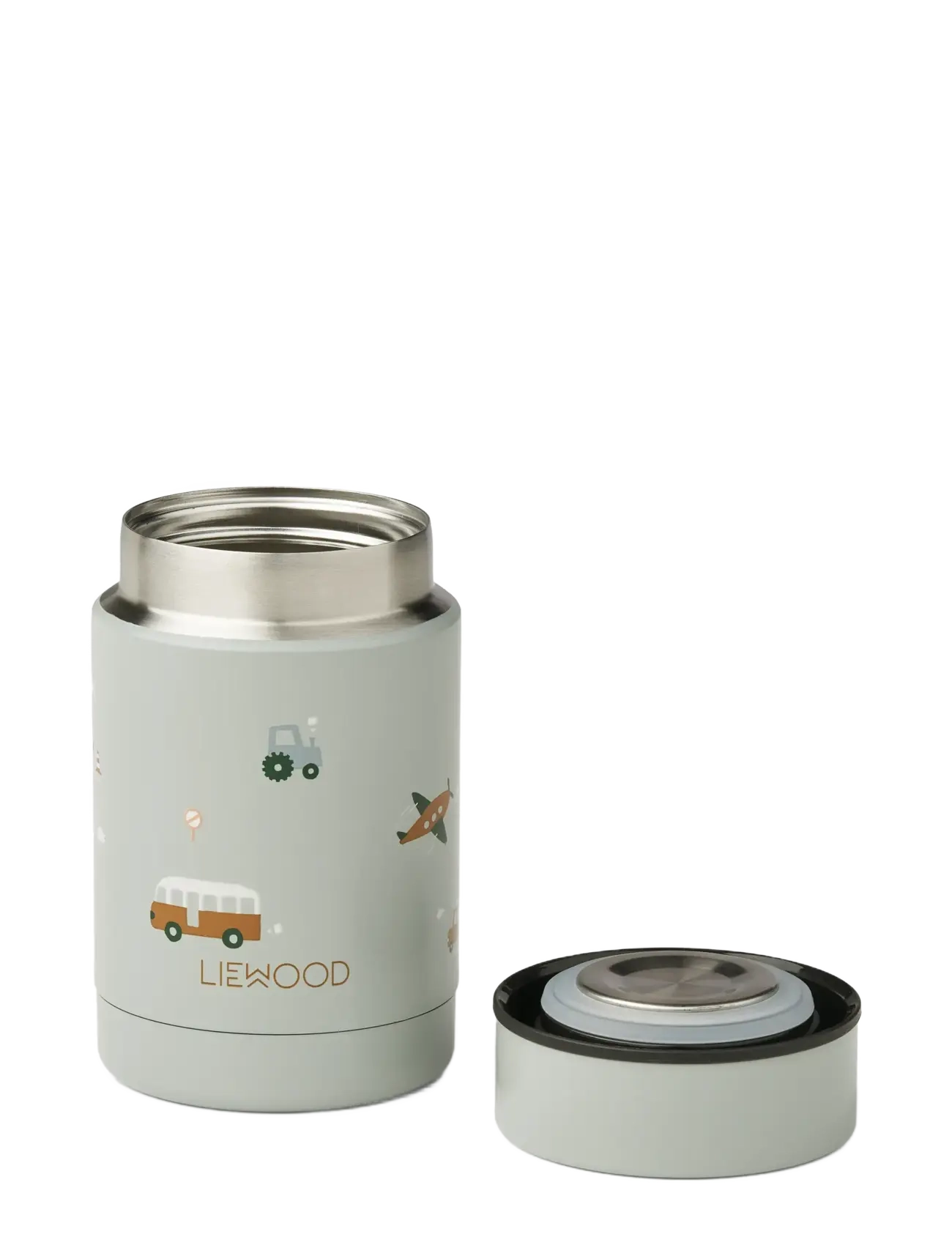 Liewood - Nadja Food Jar - matlådor - vehicles/dove blue mix - 1