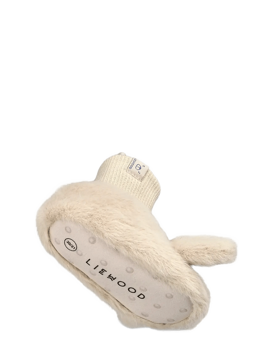 Liewood - Beth Rabbit Plush Slippers - hausschuhe - mist - 1
