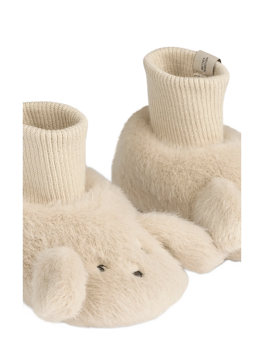 Liewood - Beth Rabbit Plush Slippers - hausschuhe - mist - 3