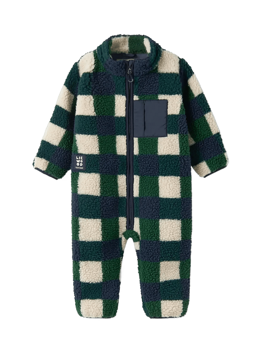 Liewood - Nolano Pile Jumpsuit - fliiskombinesoonid - mega check / bright garden - 1