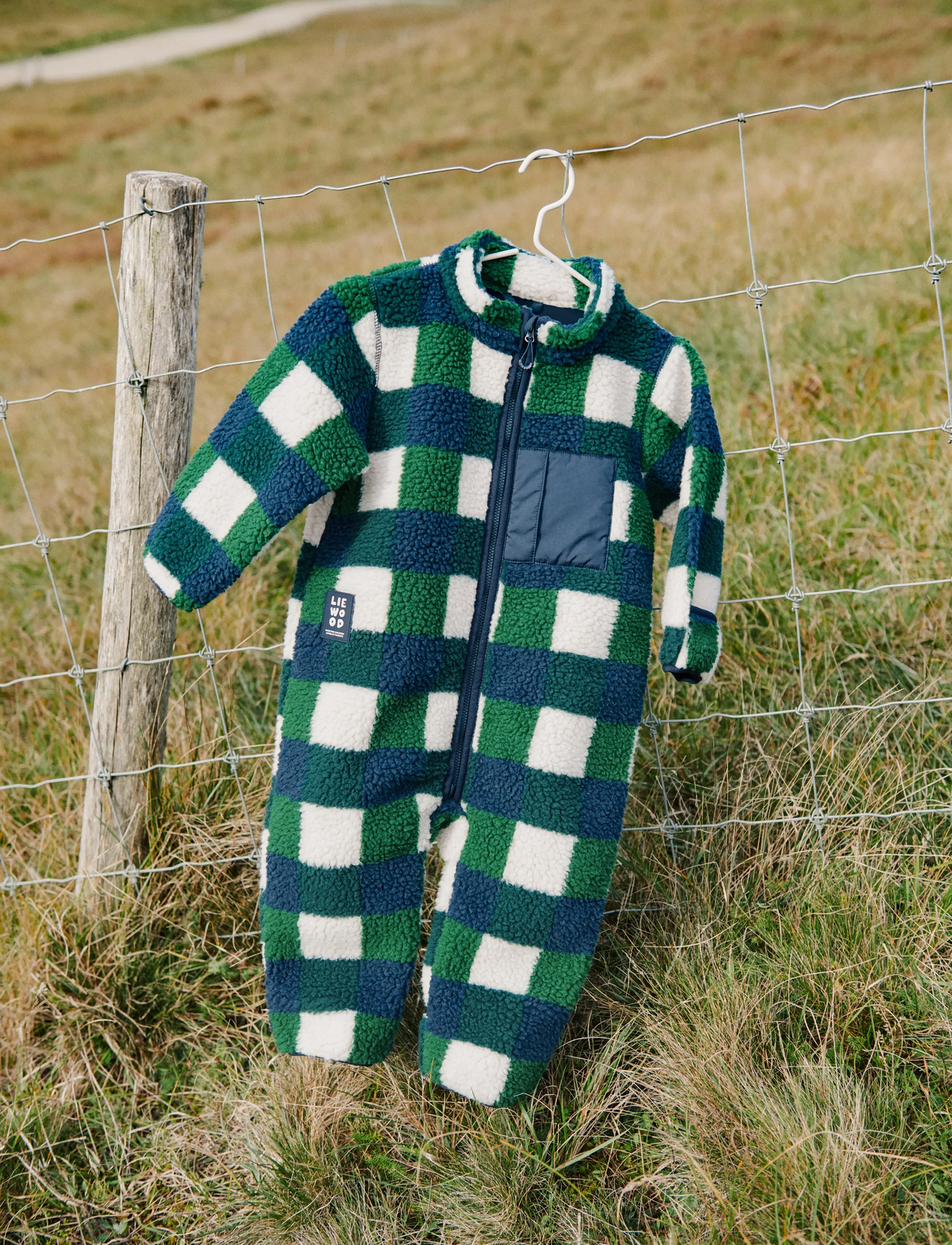 Liewood Nolano Pile Jumpsuit, 86, Fleece Oberbekleidung, Grün - Coveralls, Kinder