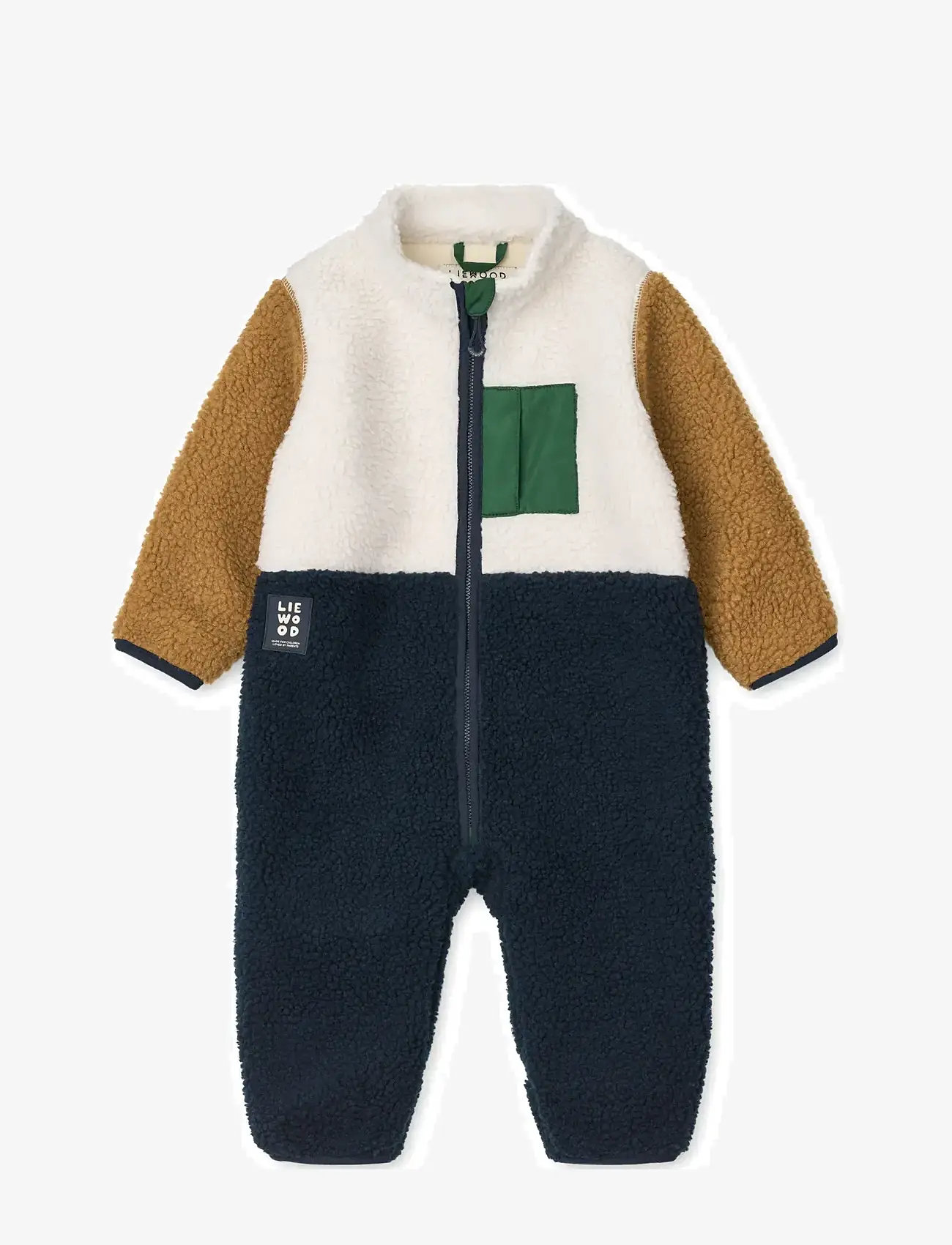 Liewood - Nolano Pile Jumpsuit - fleeceoveraller - classic navy multi mix - 0