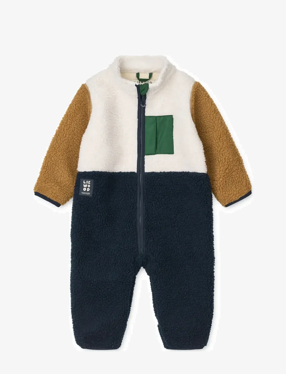 Liewood - Nolano Pile Jumpsuit - fleecedragter - classic navy multi mix - 0