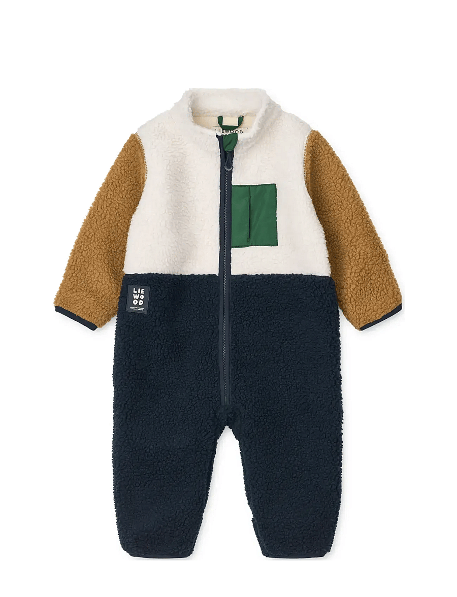 Liewood - Nolano Pile Jumpsuit - fleecehaalarit - classic navy multi mix - 0