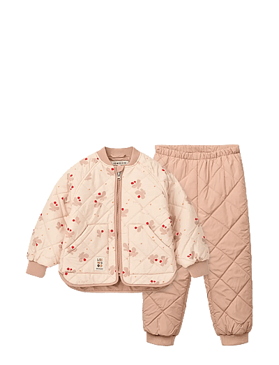 Liewood Zella Thermo Set - Jackets - BUTTERFLY / APPLE BLOSSOM / pink/rose