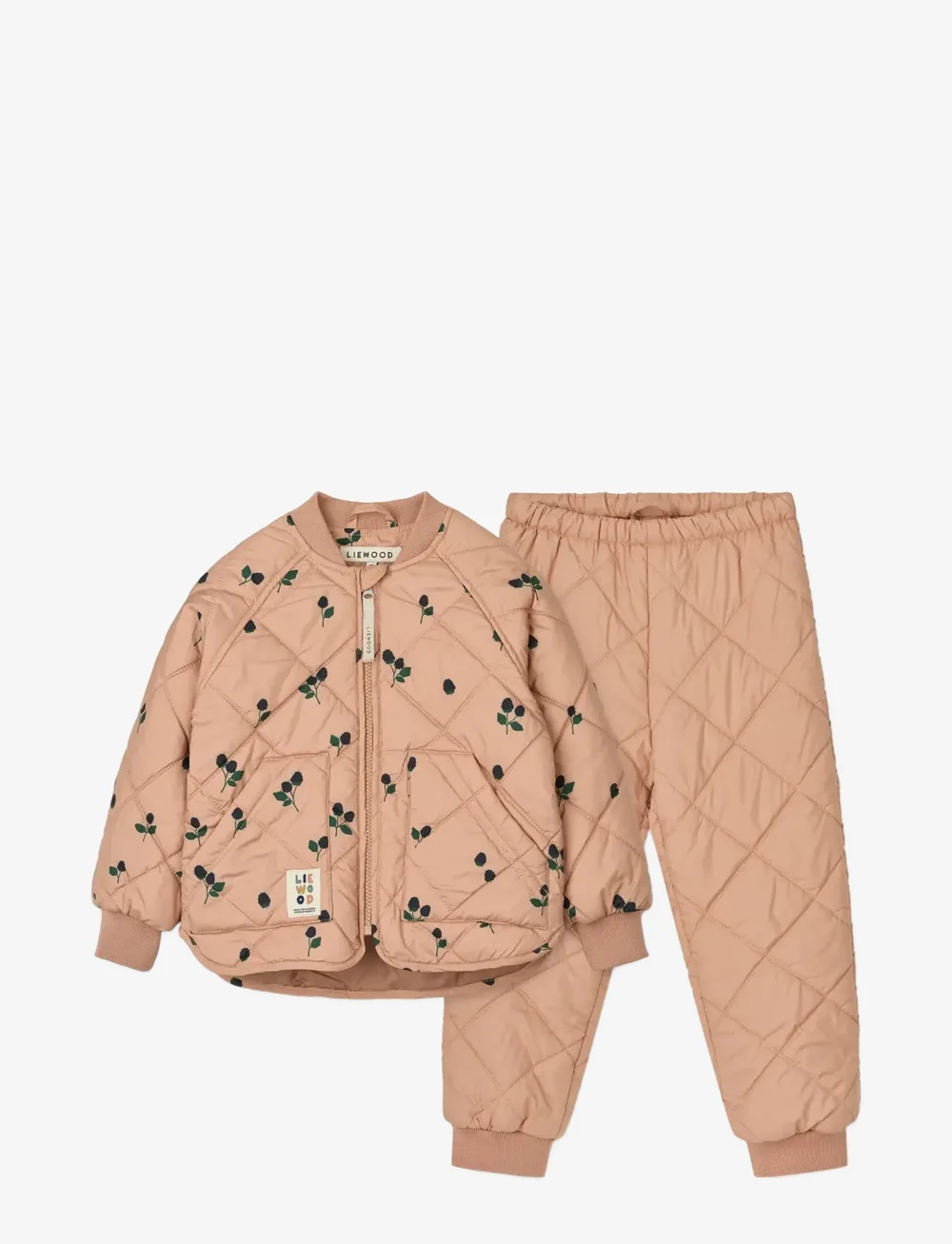 Liewood - Zella Thermo Set - termoställ - berry / pale tuscany / embroidery - 0