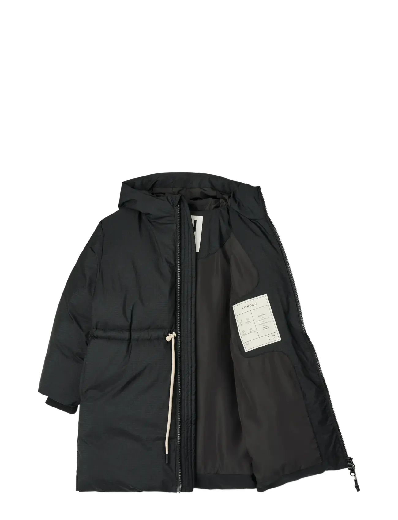 Liewood - Bille Long Down Jacket - höstjackor - black - 2