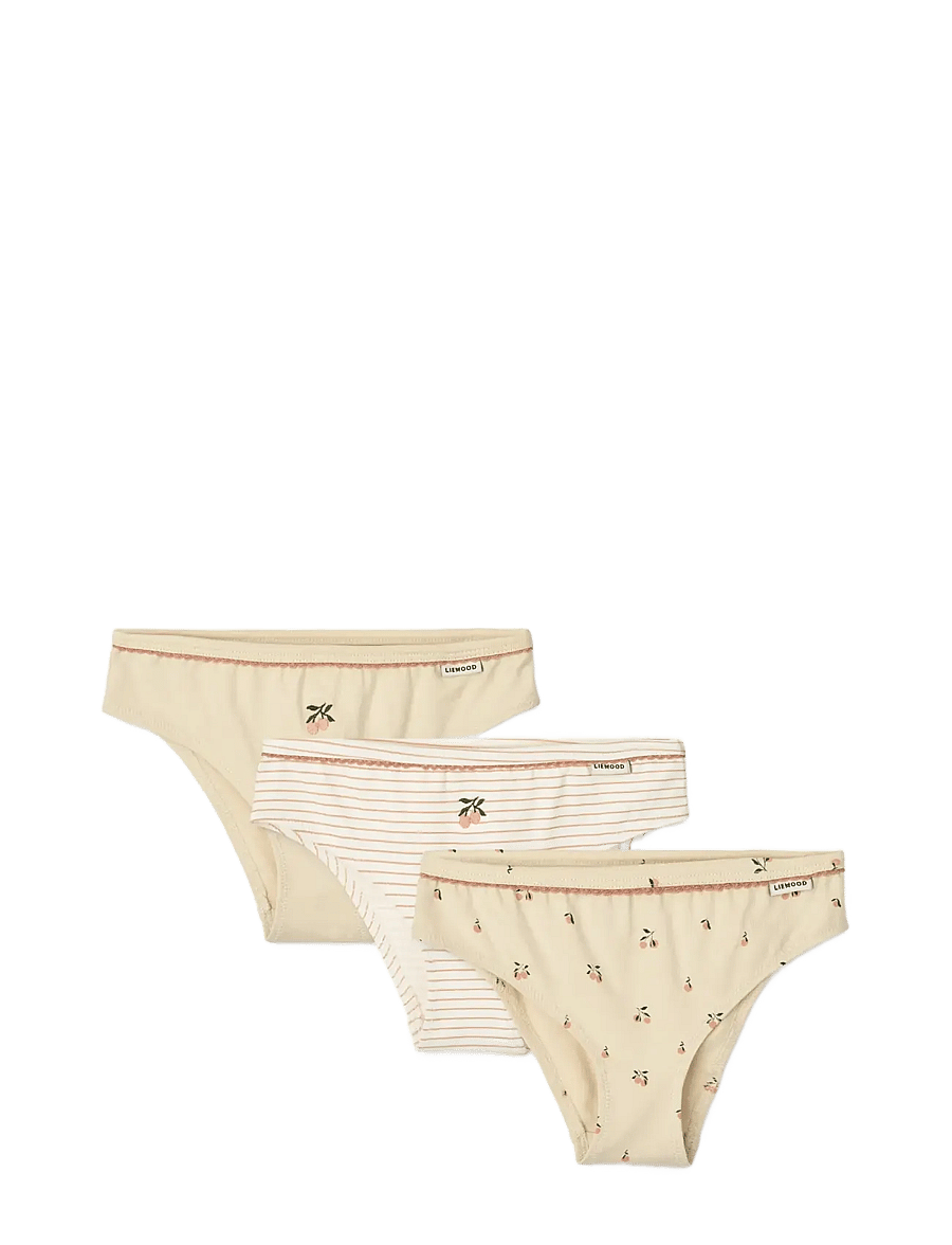 Liewood - Aylin Briefs 3-Pack - slips - mini peach sea shell mix - 0