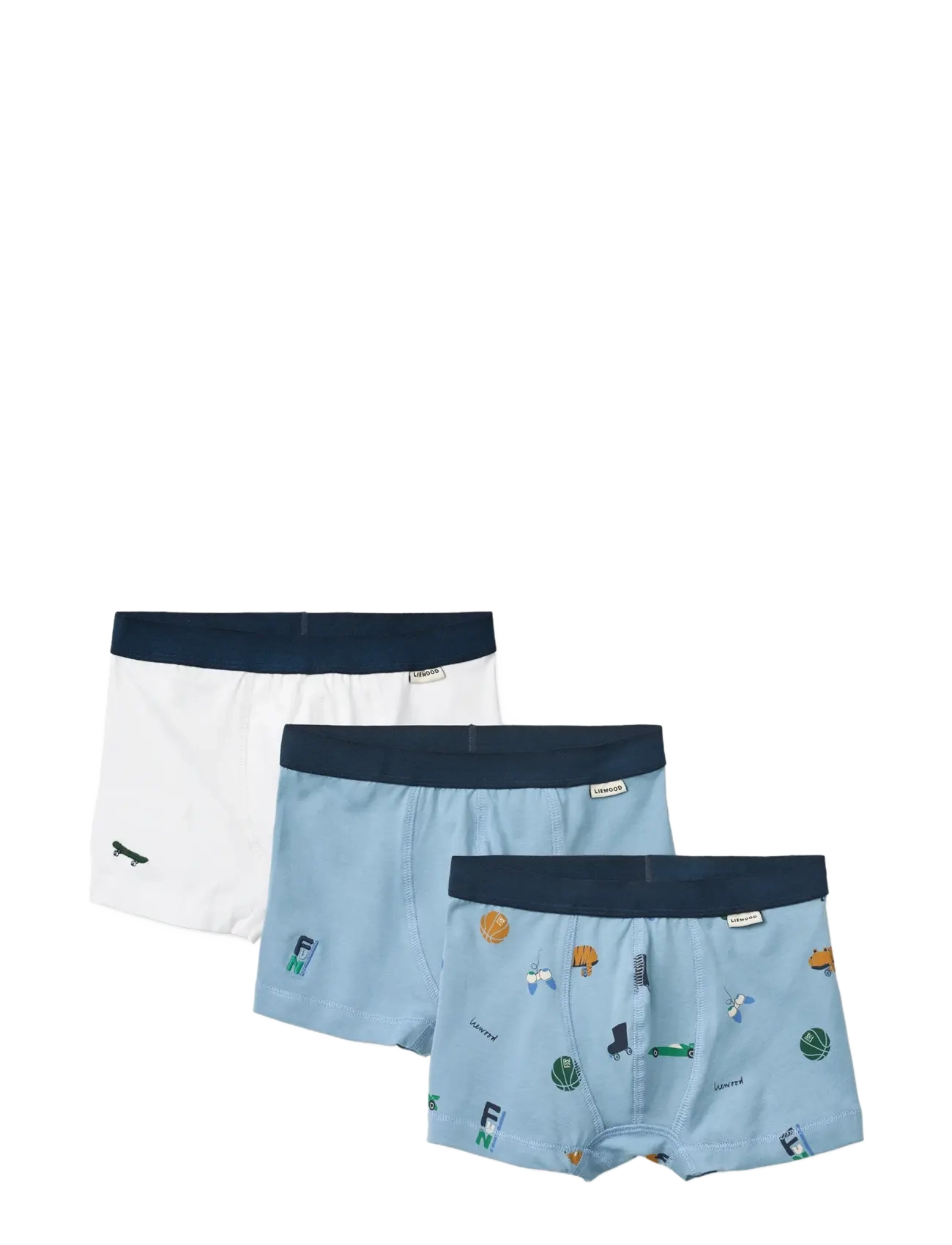 LIEWOOD Marvin Boxershorts 3-Pack Navy - 86/92 - Kinder