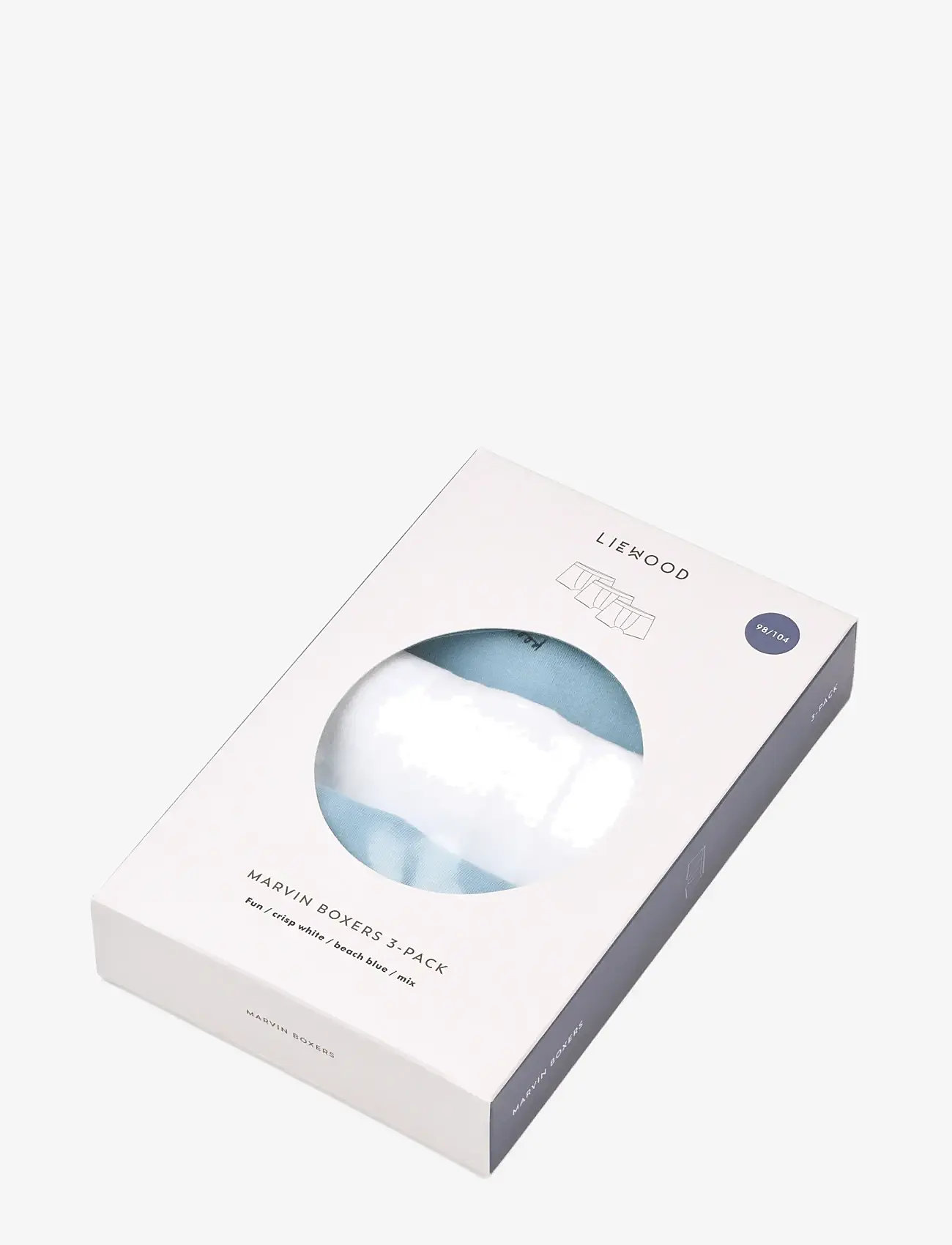 Liewood - Marvin Boxers 3-Pack - kalsonger - fun / crisp white / beach blue / mix - 4