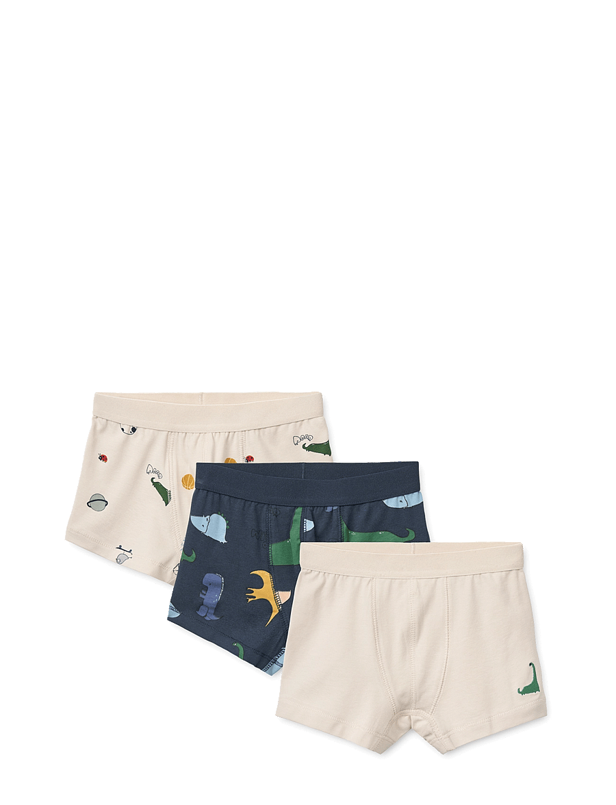 Liewood - Marvin Boxers 3-Pack - aluspüksid - dino roar mix - 0