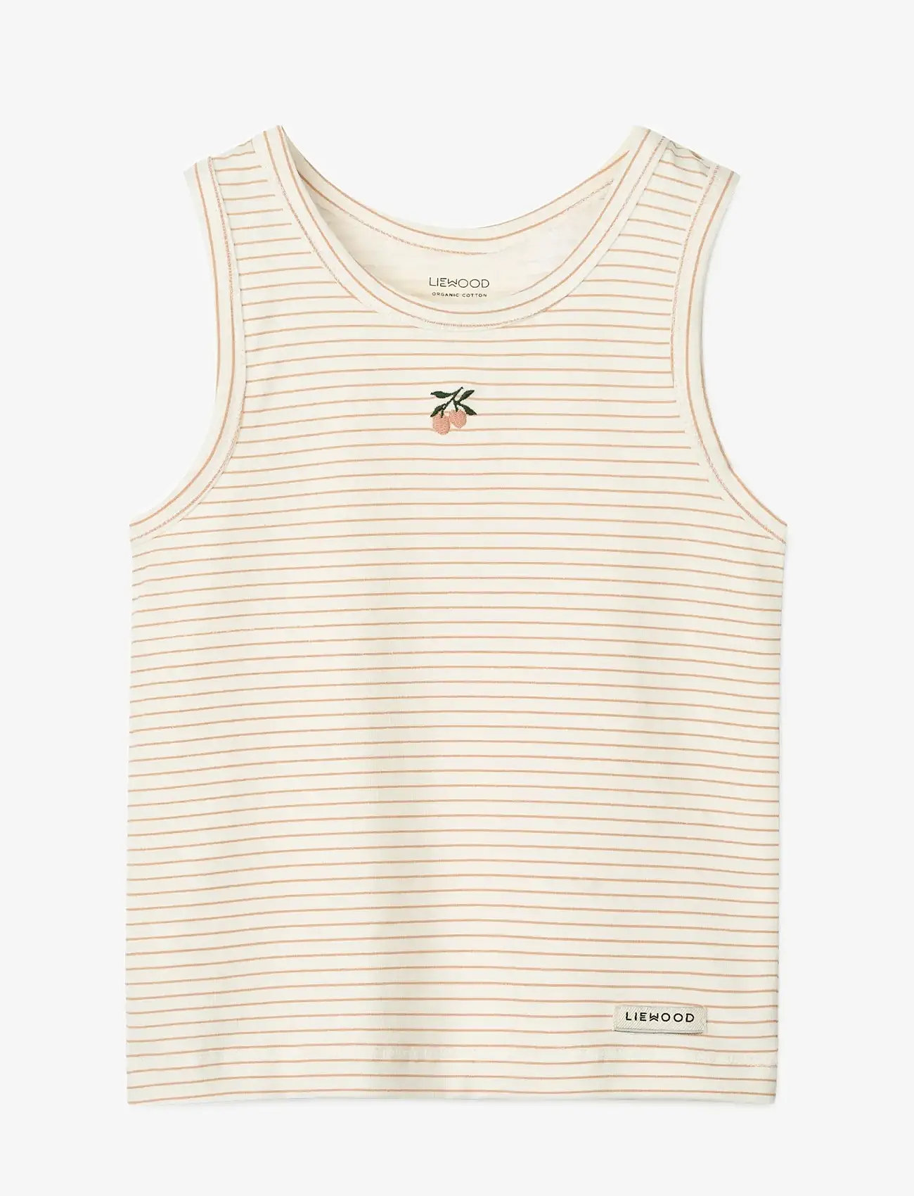 Liewood - Faris Printed Tank Top 2-pack - Õlapaeltega topid - mini peach sea shell / stripe mix - 1