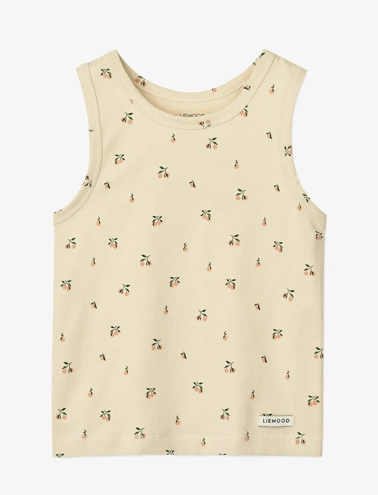 Liewood - Faris Printed Tank Top 2-pack - Õlapaeltega topid - mini peach sea shell / stripe mix - 2